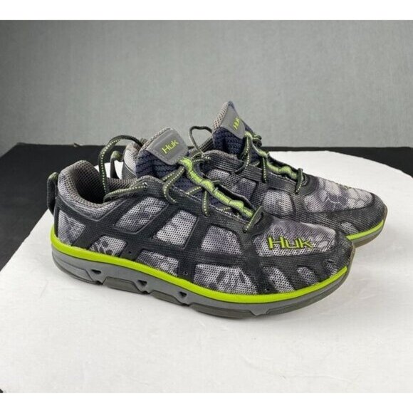 Huk Attack Men’s Size 8 Gray Performance Fishing Angler Sneaker Athletic Shoes - Picture 2 of 13